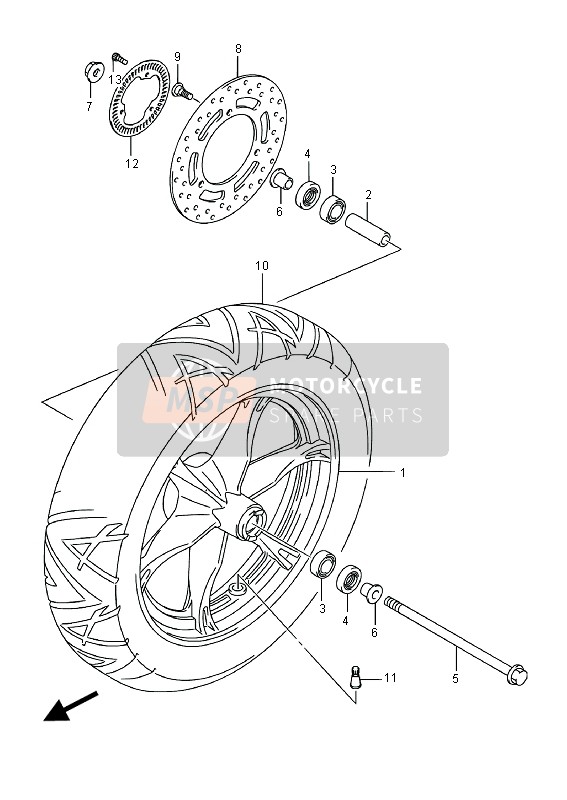 Front Wheel (UH125A)